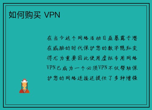 如何购买 VPN